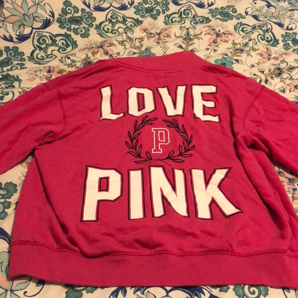 Victoria’s Secret size L pink hoodie